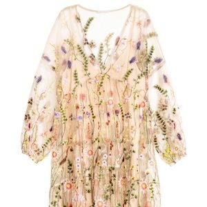 Bloggers Fave H&M Floral Embroidered Midi Dress
